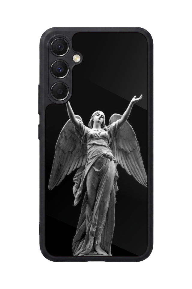 Samsung Galaxy M34 Uyumlu Melek Tasarımlı Glossy Premium Kılıf