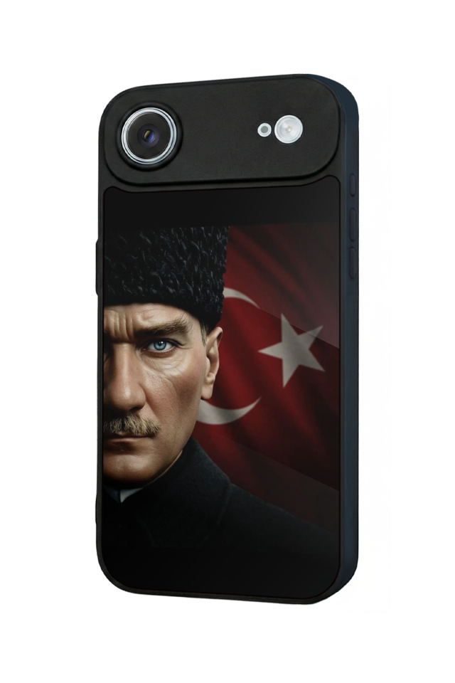 iPhone 17 Air Uyumlu Mustafa Kemal Ataturk Tasarımlı Glossy Premium Kılıf