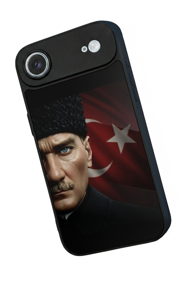 iPhone 17 Air Uyumlu Mustafa Kemal Ataturk Tasarımlı Glossy Premium Kılıf