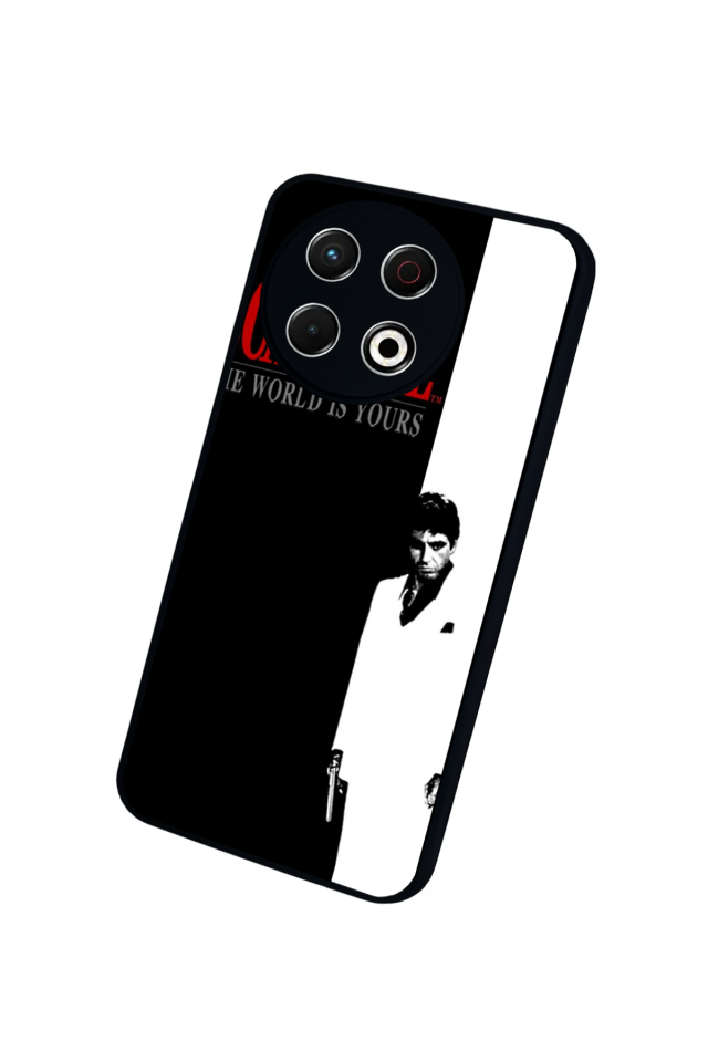 Tecno Spark 30 Pro Uyumlu Scarface Tasarımlı Glossy Premium Kılıf