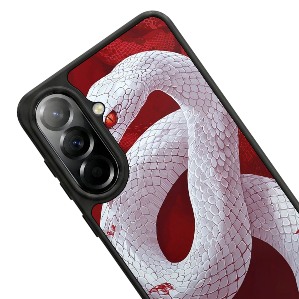 Samsung Galaxy A37 Uyumlu Yılan Tasarımlı Glossy Premium Kılıf