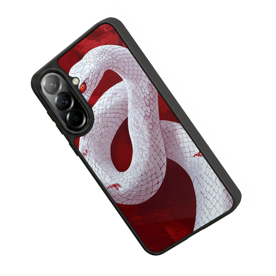 Samsung Galaxy A37 Uyumlu Yılan Tasarımlı Glossy Premium Kılıf