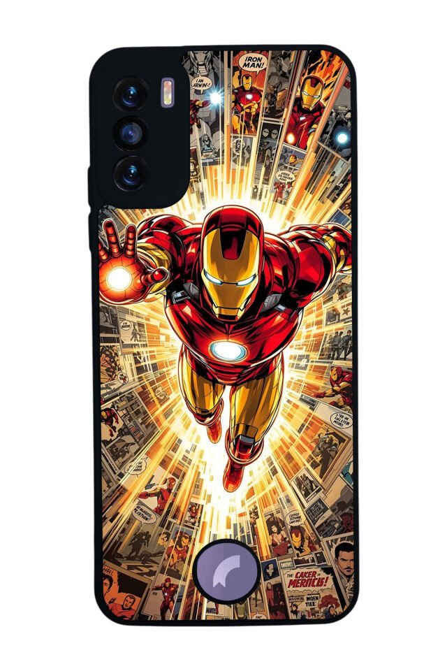 Reeder S19 Max Pro S Uyumlu Iron Man ( Demir Adam ) Tasarımlı Glossy Premium Kılıf
