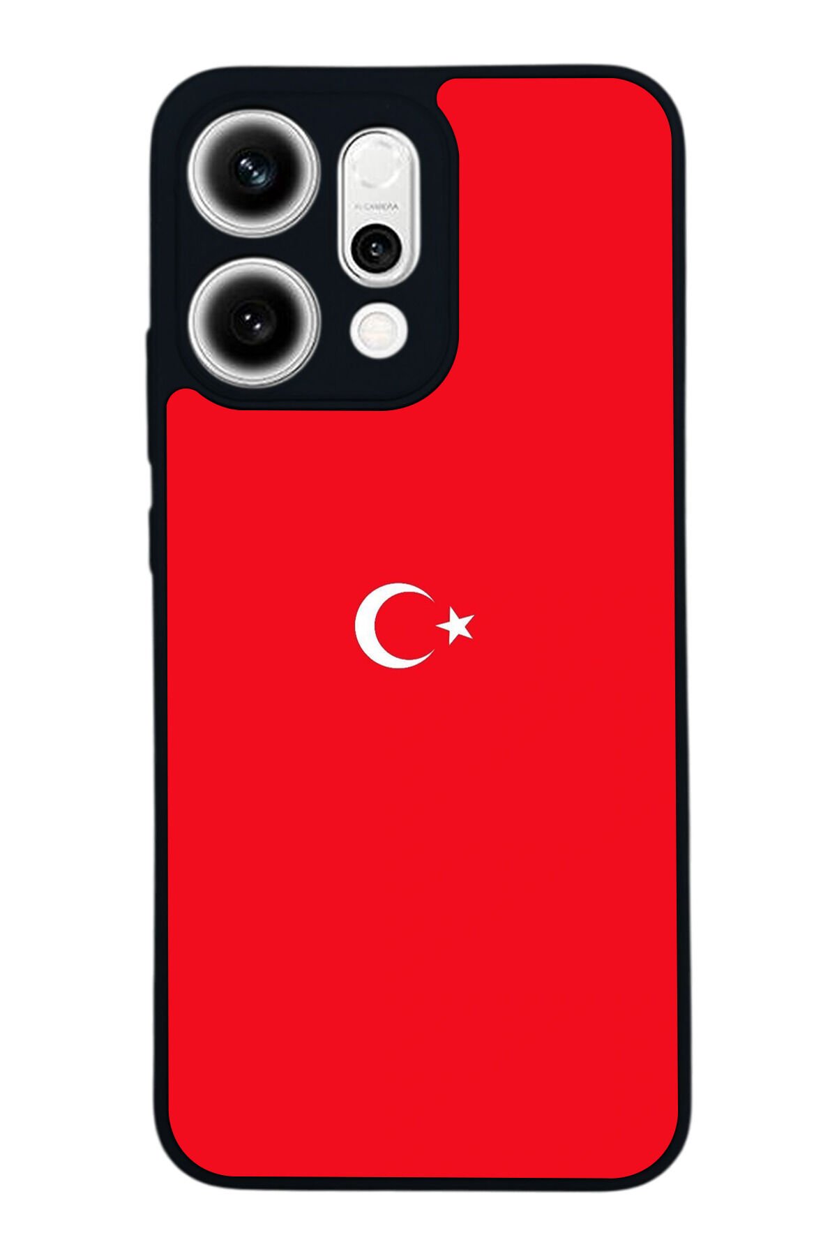 Oppo Reno 14 Uyumlu Türk Bayragi Tasarımlı Glossy Premium Kılıf