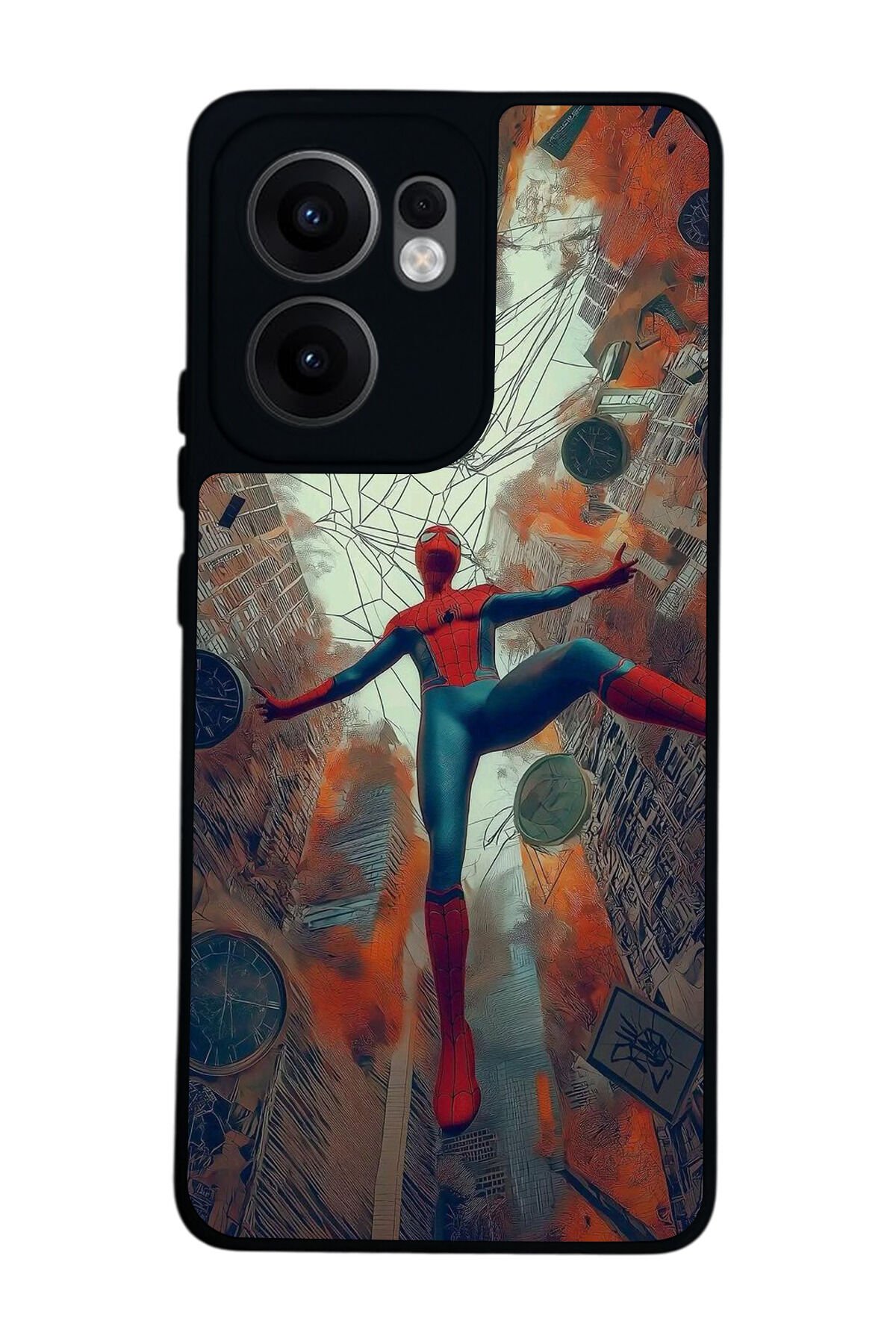 Oppo Reno 13F Uyumlu Spider Man ( Örümcek Adam ) Tasarımlı Glossy Premium Kılıf