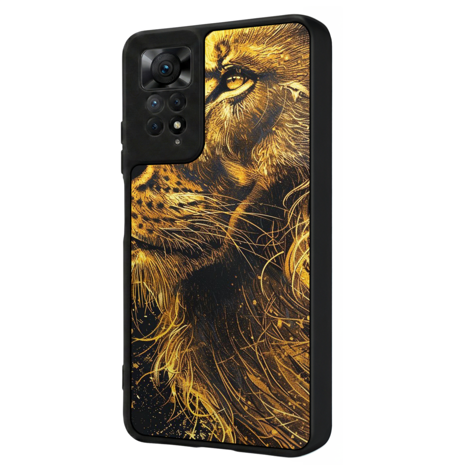 Xiaomi Redmi Note 12 Pro Uyumlu Aslan Tasarımlı Glossy Premium Kılıf