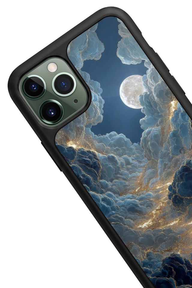 iPhone 11 Pro Max Uyumlu Ay Tasarımlı Glossy Premium Kılıf