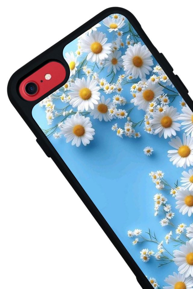 iPhone 7 Uyumlu Cicek Tasarımlı Glossy Premium Kılıf