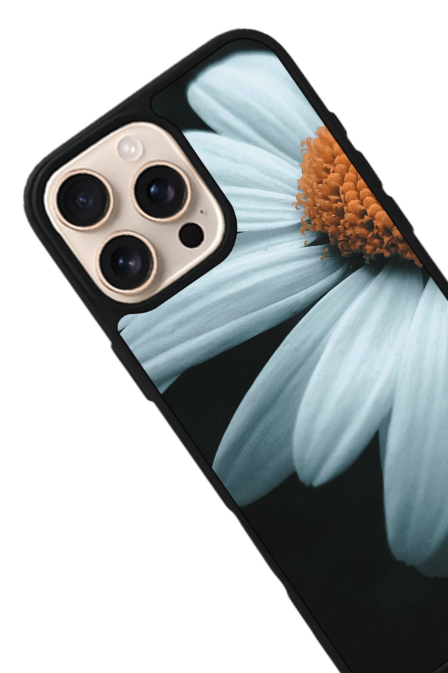 iPhone 15 Pro Max Uyumlu Cicek Tasarımlı Glossy Premium Kılıf