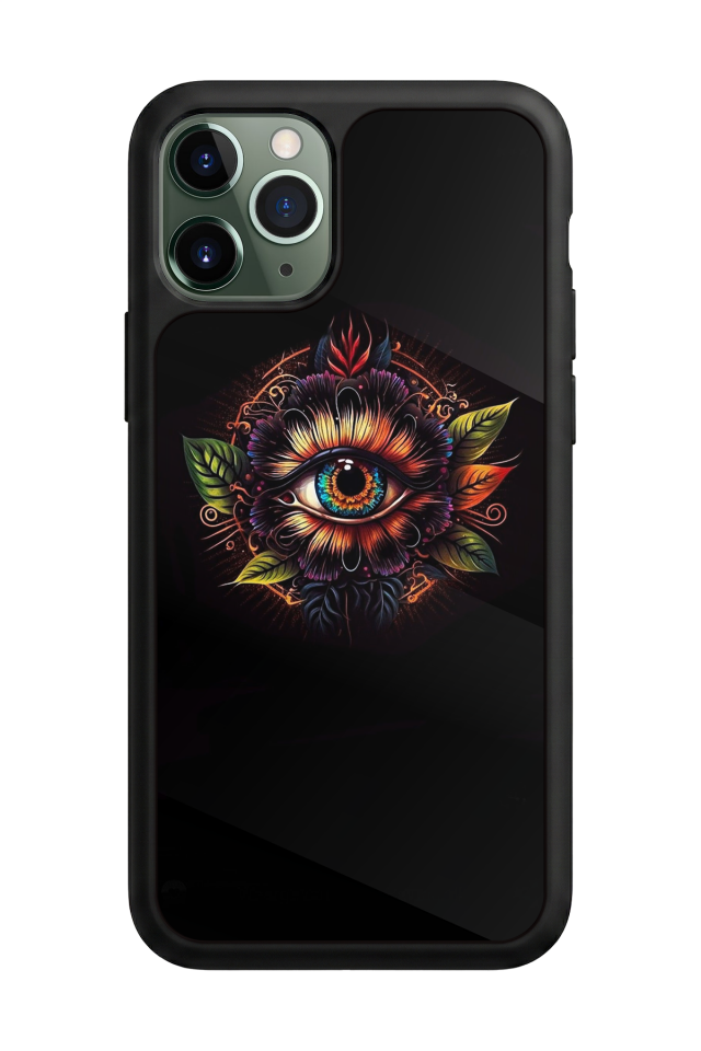 iPhone 11 Pro Max Uyumlu Göz Tasarımlı Glossy Premium Kılıf