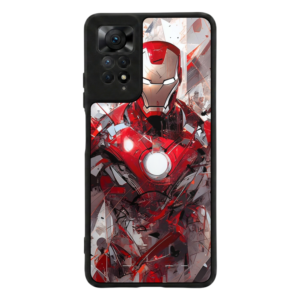 Xiaomi Redmi Note 11 Pro Uyumlu Iron Man ( Demir Adam ) Tasarımlı Glossy Premium Kılıf