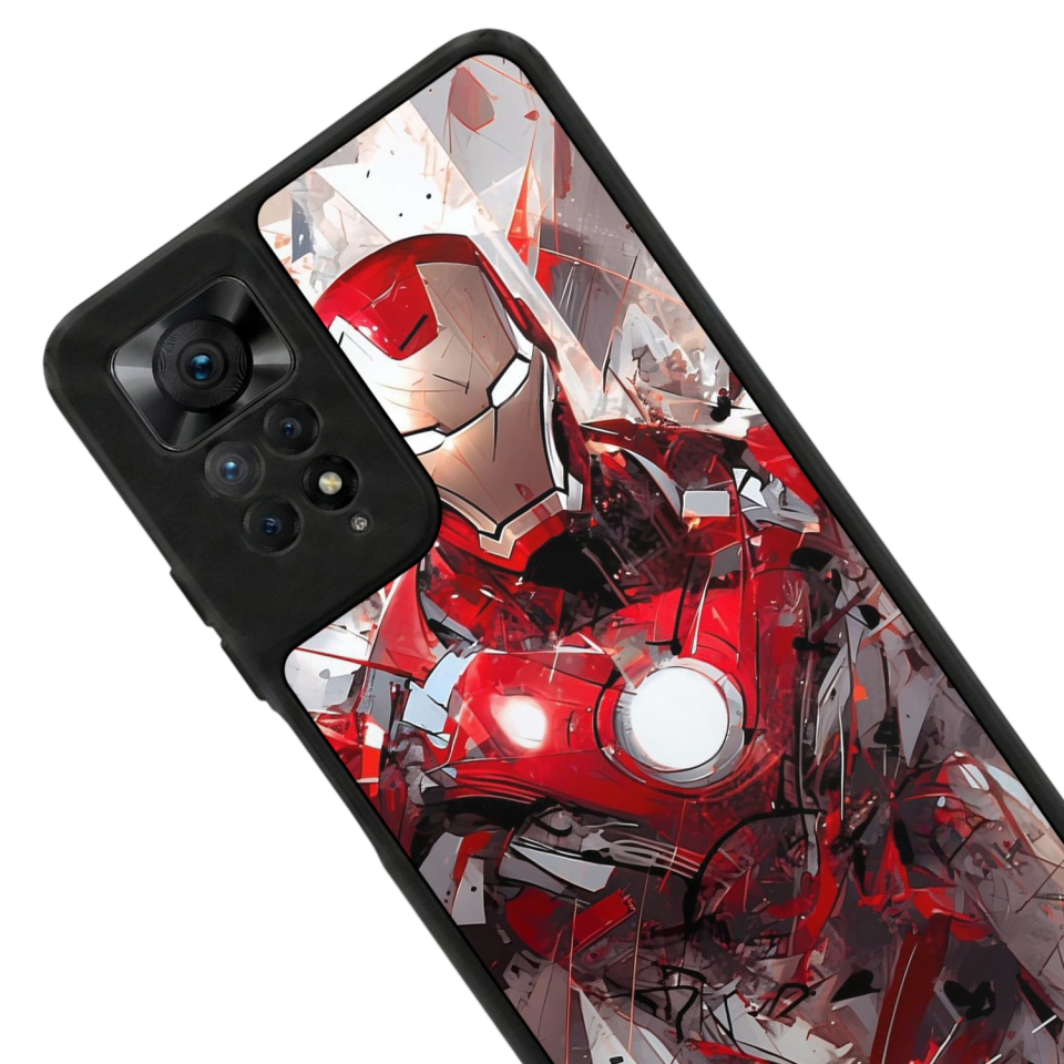 Xiaomi Redmi Note 11 Pro Uyumlu Iron Man ( Demir Adam ) Tasarımlı Glossy Premium Kılıf