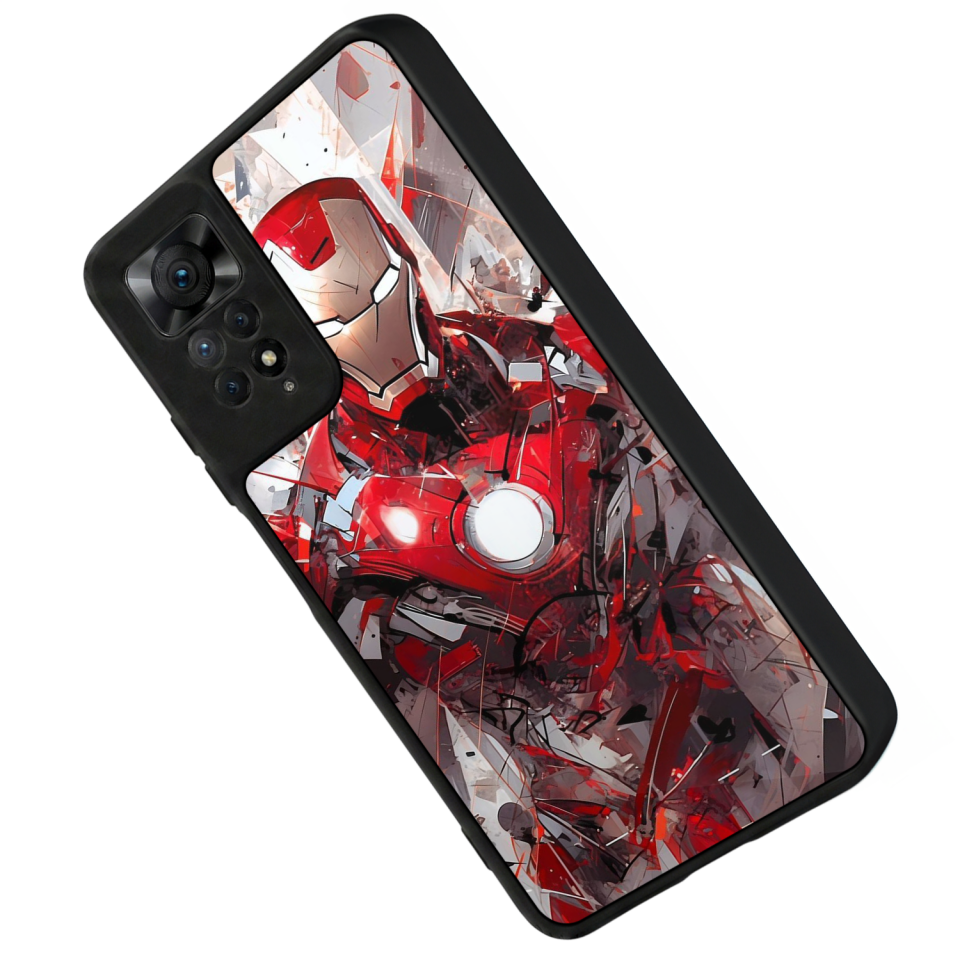 Xiaomi Redmi Note 11 Pro Uyumlu Iron Man ( Demir Adam ) Tasarımlı Glossy Premium Kılıf