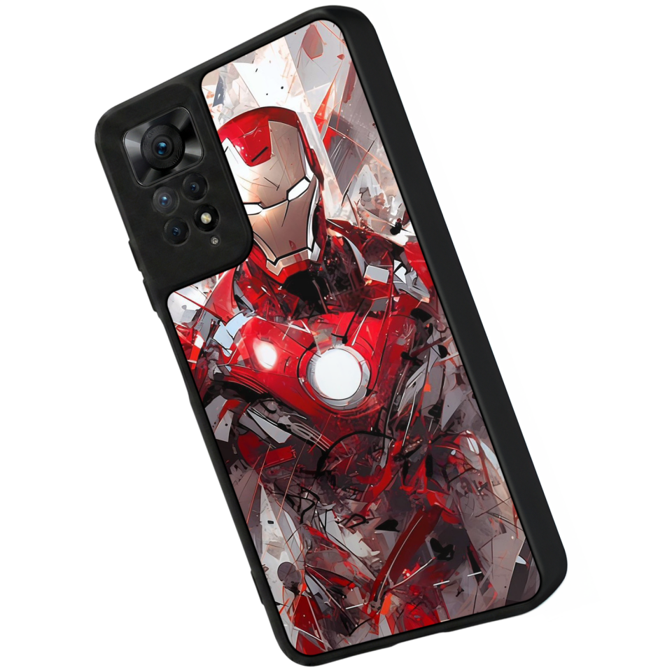 Xiaomi Redmi Note 11 Pro Uyumlu Iron Man ( Demir Adam ) Tasarımlı Glossy Premium Kılıf