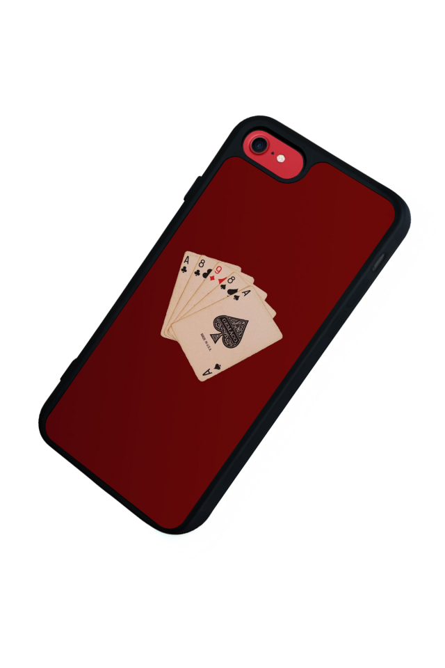 iPhone SE Uyumlu Kart Tasarımlı Glossy Premium Kılıf