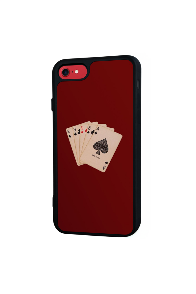 iPhone SE Uyumlu Kart Tasarımlı Glossy Premium Kılıf