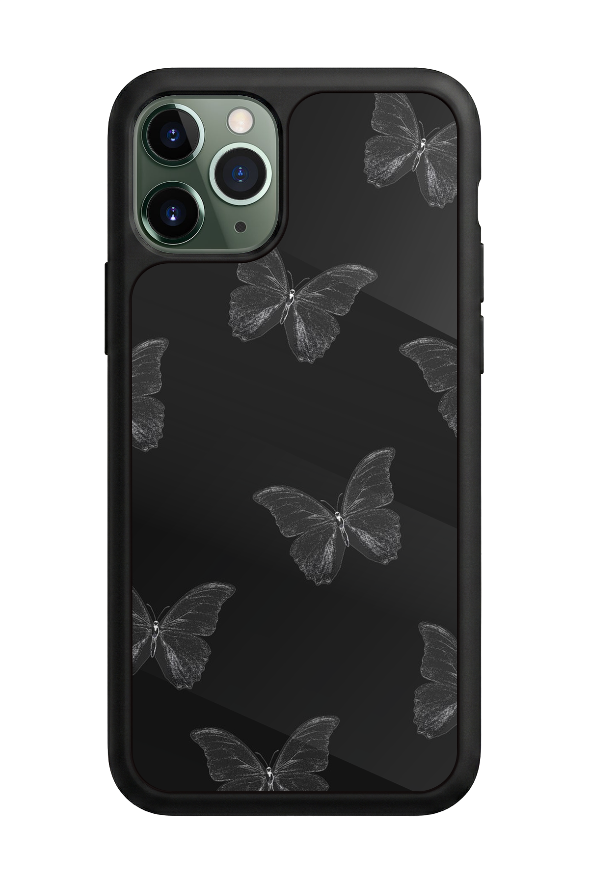 iPhone 11 Pro Uyumlu Kelebek Tasarımlı Glossy Premium Kılıf