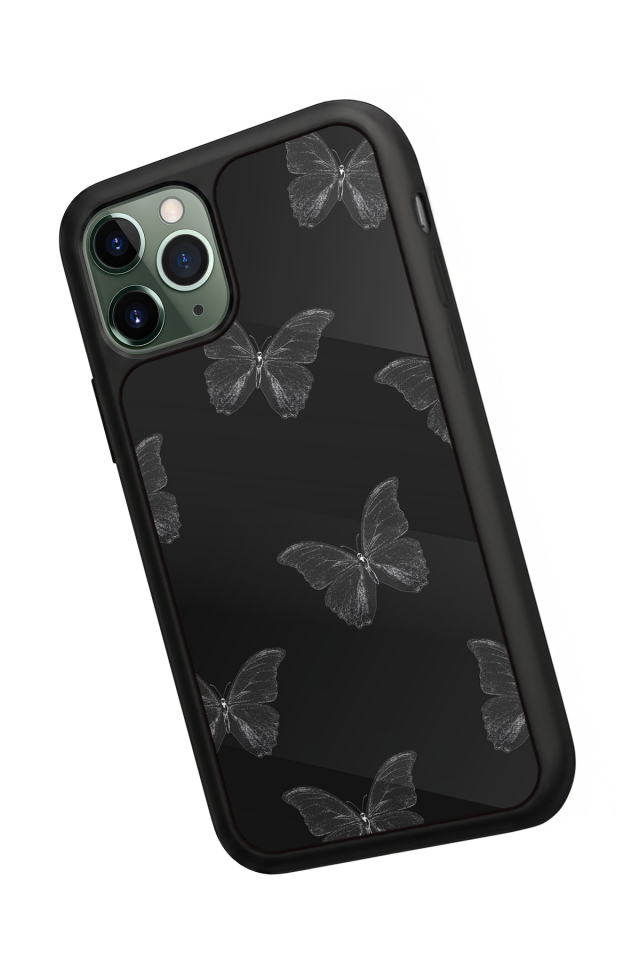 iPhone 11 Pro Uyumlu Kelebek Tasarımlı Glossy Premium Kılıf