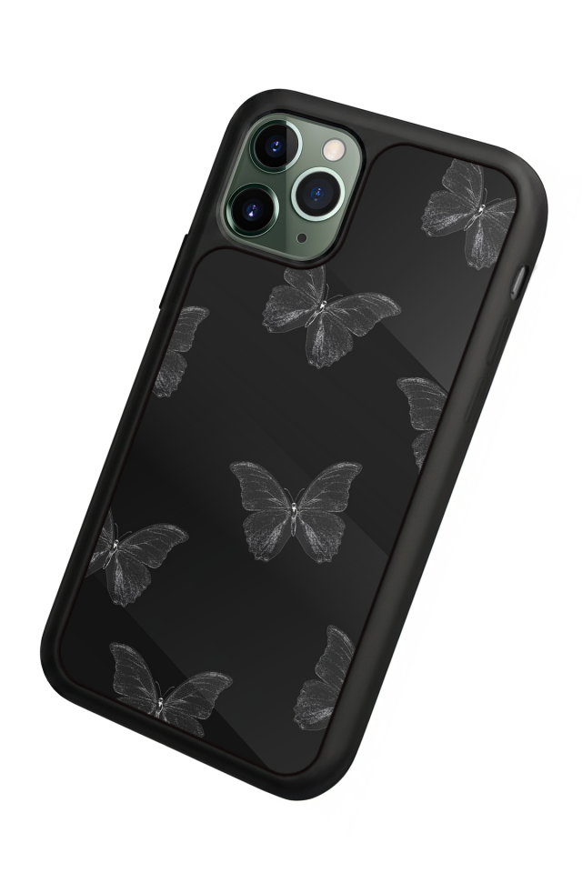 iPhone 11 Pro Uyumlu Kelebek Tasarımlı Glossy Premium Kılıf
