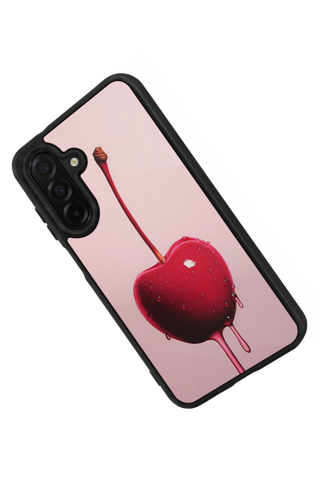 Samsung Galaxy A36 Uyumlu Kiraz Tasarımlı Glossy Premium Kılıf