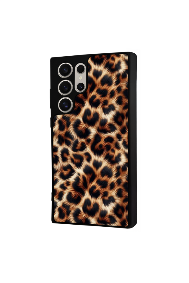 Samsung Galaxy S22 Ultra Uyumlu Leopar Tasarımlı Glossy Premium Kılıf