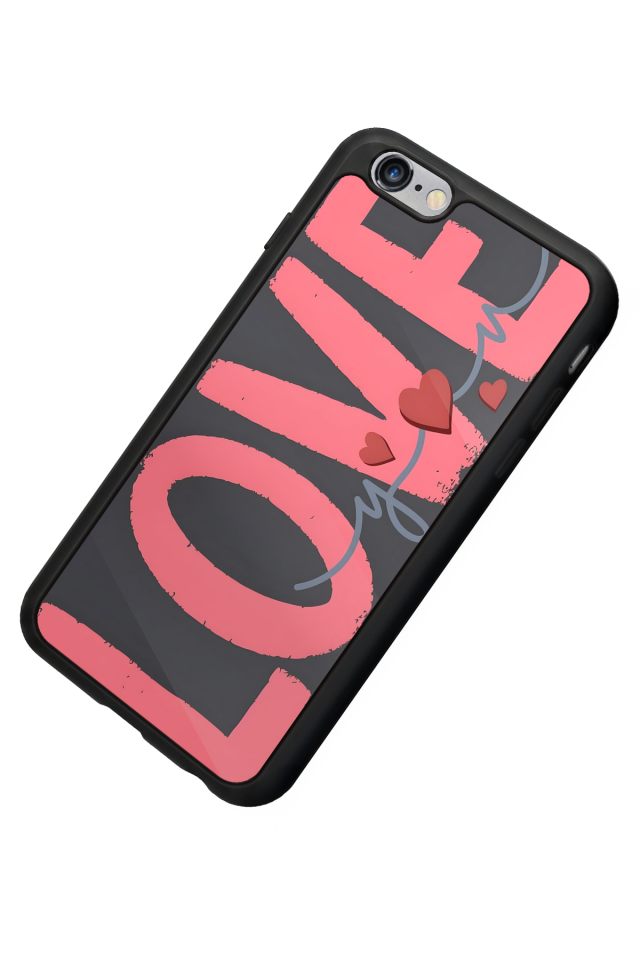 iPhone 6s Plus Uyumlu Love Tasarımlı Glossy Premium Kılıf