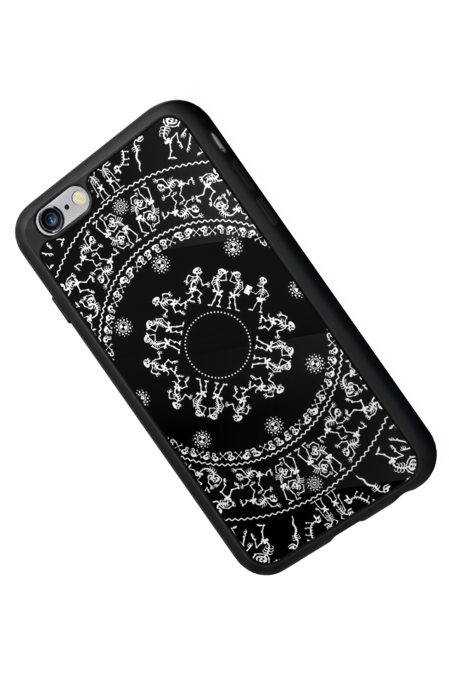iPhone 6s Plus Uyumlu Mandala Tasarımlı Glossy Premium Kılıf