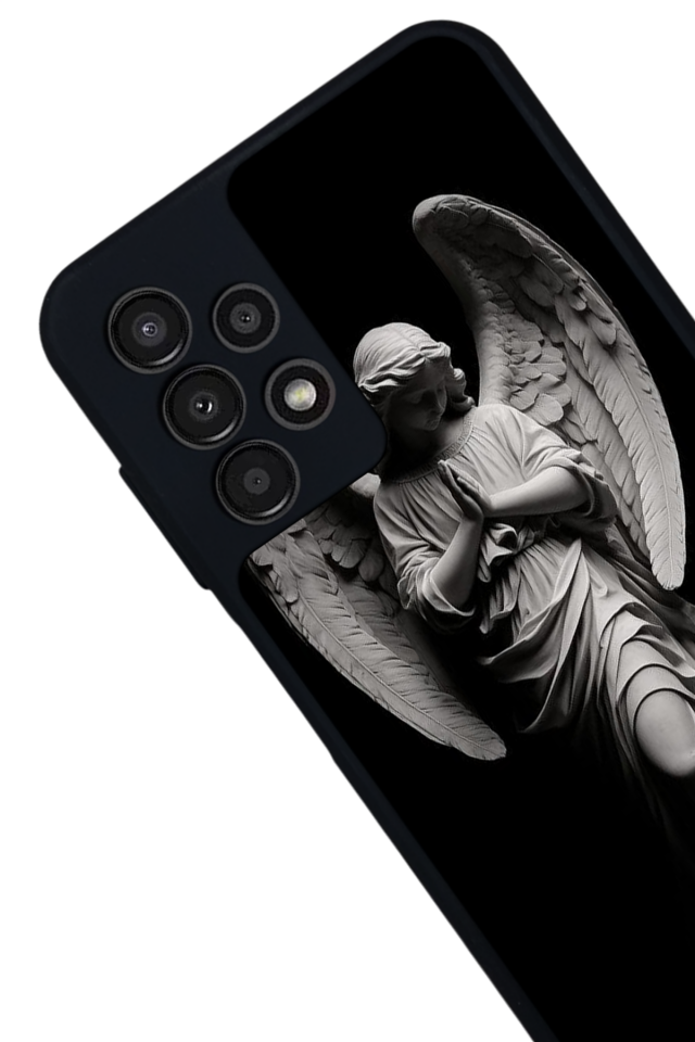 Samsung Galaxy A13 Uyumlu Melek Tasarımlı Glossy Premium Kılıf