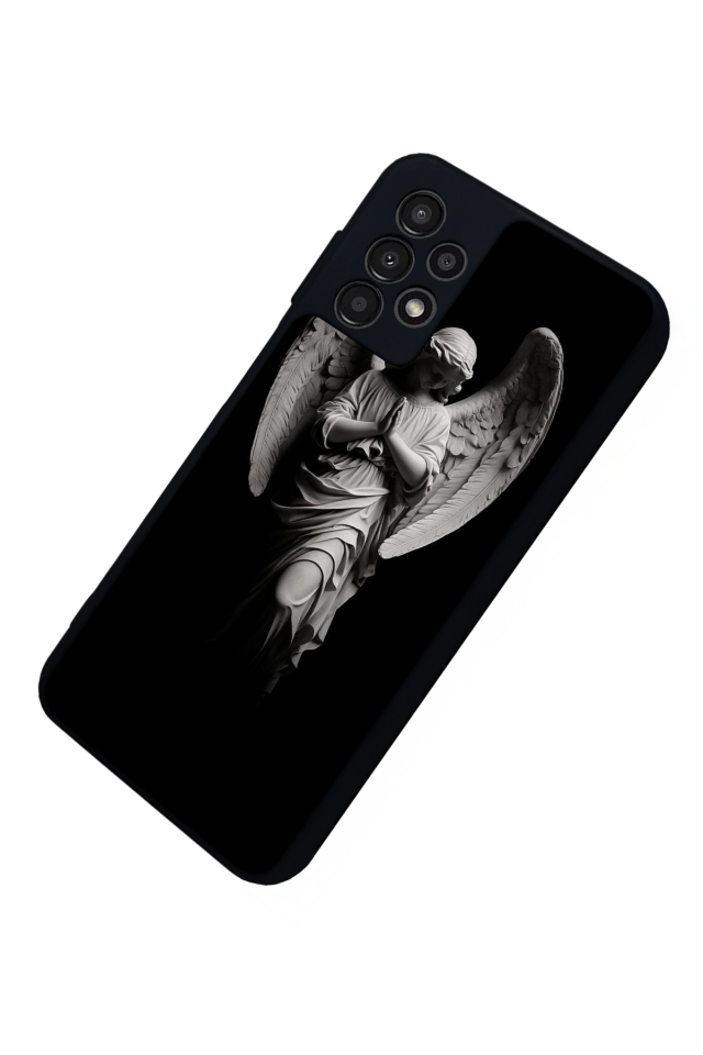 Samsung Galaxy A13 Uyumlu Melek Tasarımlı Glossy Premium Kılıf