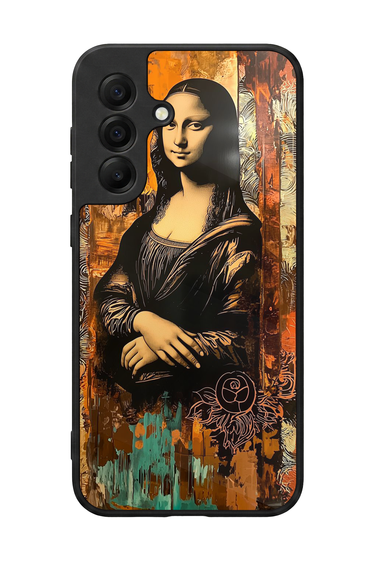 Samsung Galaxy A17 Uyumlu Monalisa Tasarımlı Glossy Premium Kılıf