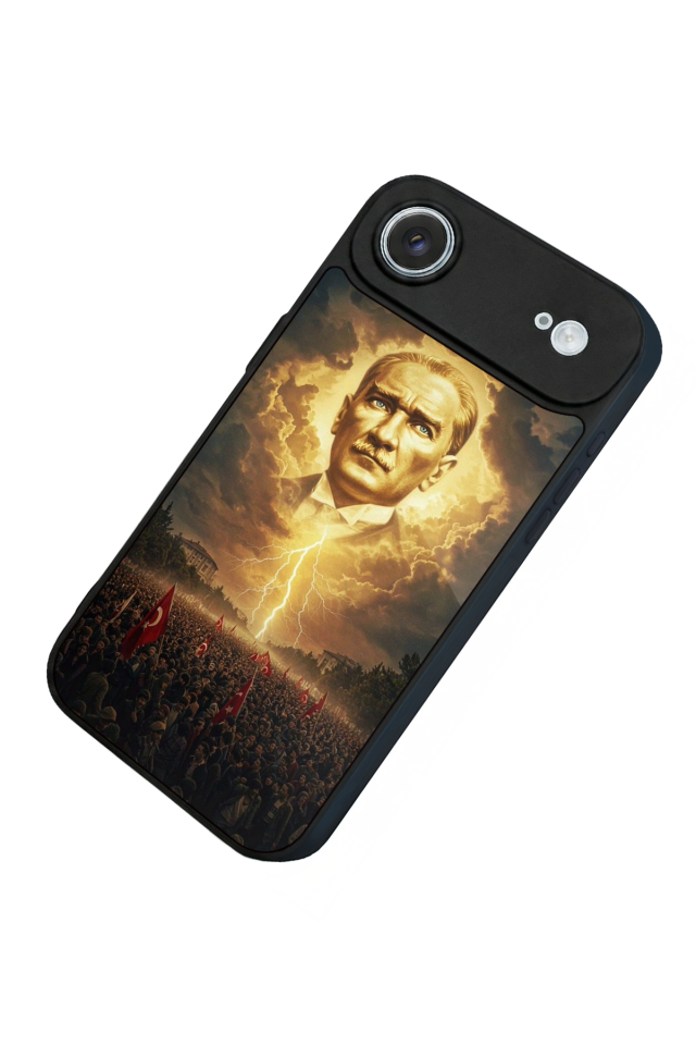 iPhone 17 Air Uyumlu Mustafa Kemal Ataturk Tasarımlı Glossy Premium Kılıf