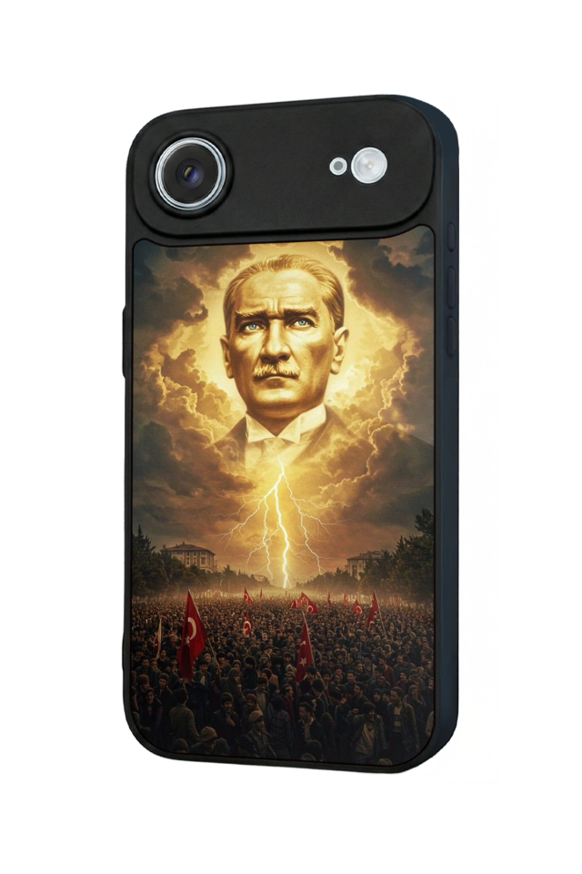 iPhone 17 Air Uyumlu Mustafa Kemal Ataturk Tasarımlı Glossy Premium Kılıf
