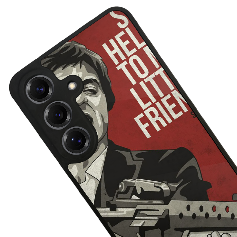 Samsung Galaxy S25 Uyumlu Scarface Tasarımlı Glossy Premium Kılıf