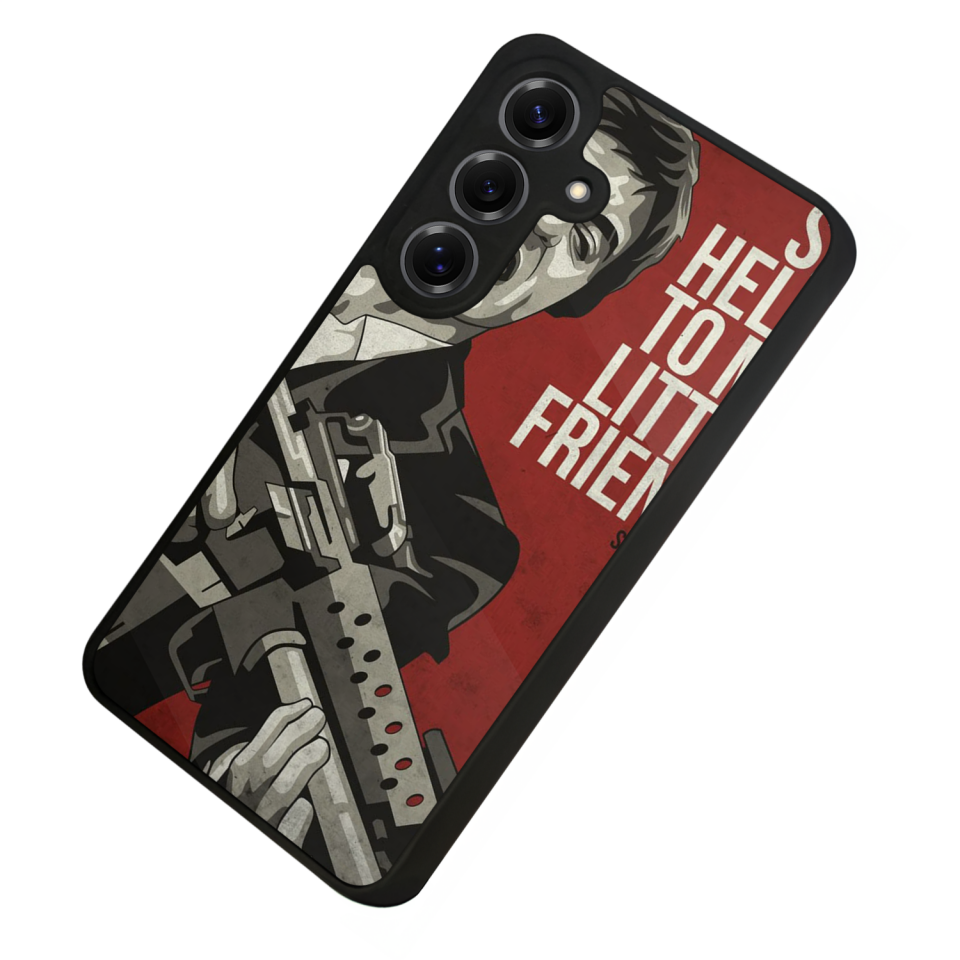 Samsung Galaxy S25 Uyumlu Scarface Tasarımlı Glossy Premium Kılıf