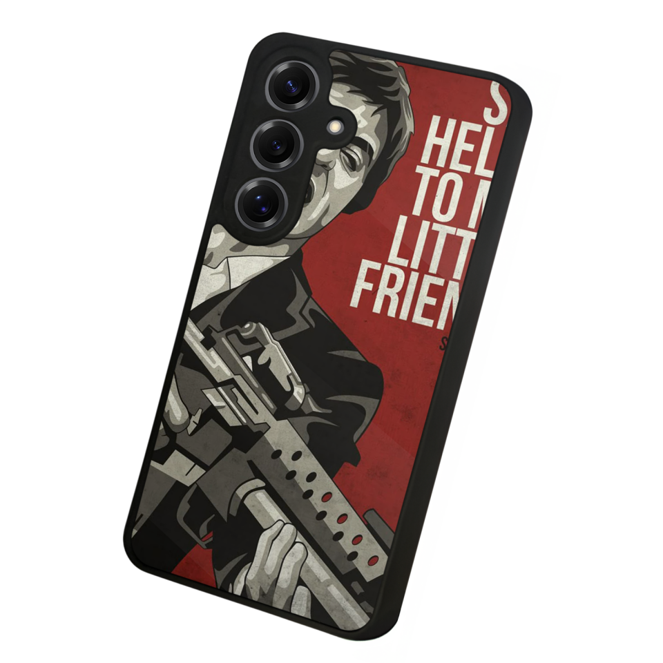 Samsung Galaxy S25 Uyumlu Scarface Tasarımlı Glossy Premium Kılıf