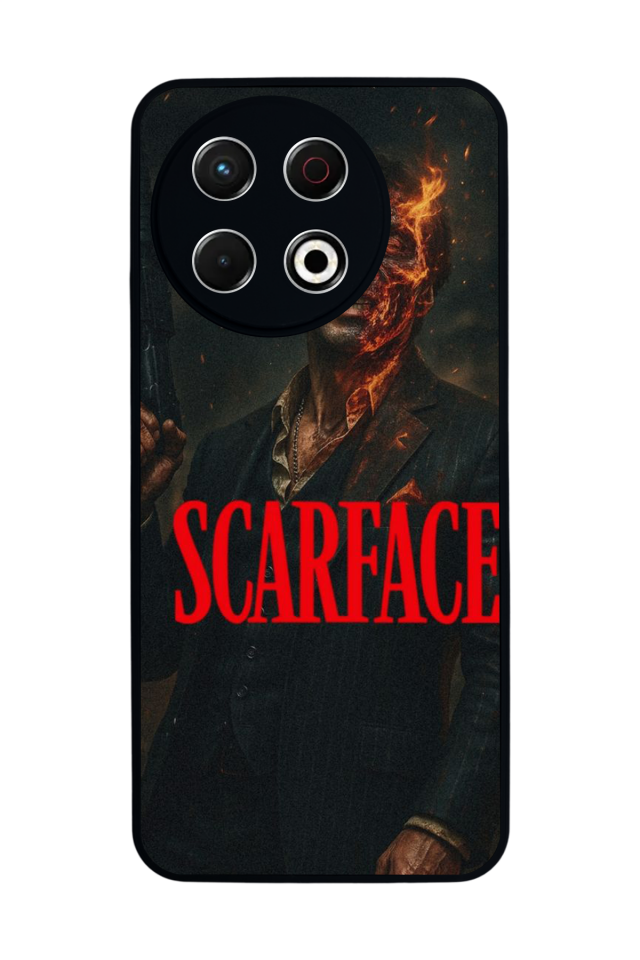 Tecno Spark 30 Pro Uyumlu Scarface Tasarımlı Glossy Premium Kılıf
