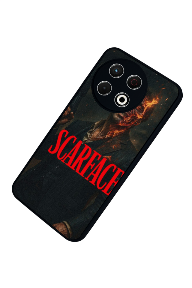 Tecno Spark 30 Pro Uyumlu Scarface Tasarımlı Glossy Premium Kılıf