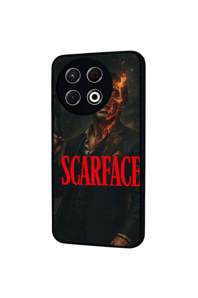 Tecno Spark 30 Pro Uyumlu Scarface Tasarımlı Glossy Premium Kılıf