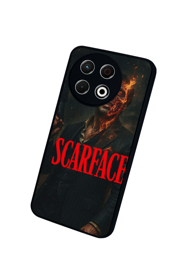 Tecno Spark 30 Pro Uyumlu Scarface Tasarımlı Glossy Premium Kılıf