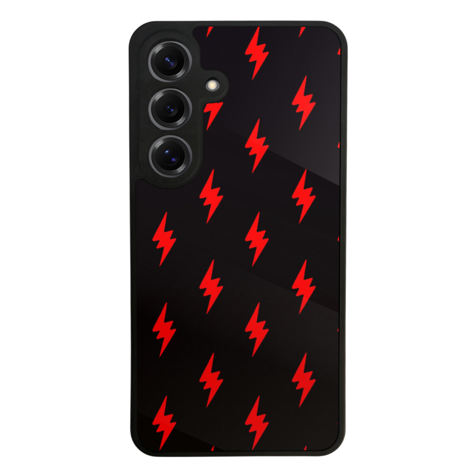 Samsung Galaxy S25 Uyumlu Simsek Tasarımlı Glossy Premium Kılıf