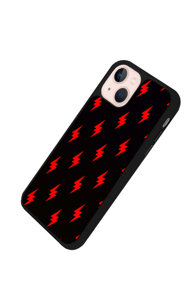 iPhone 13/14 Uyumlu Simsek Tasarımlı Glossy Premium Kılıf