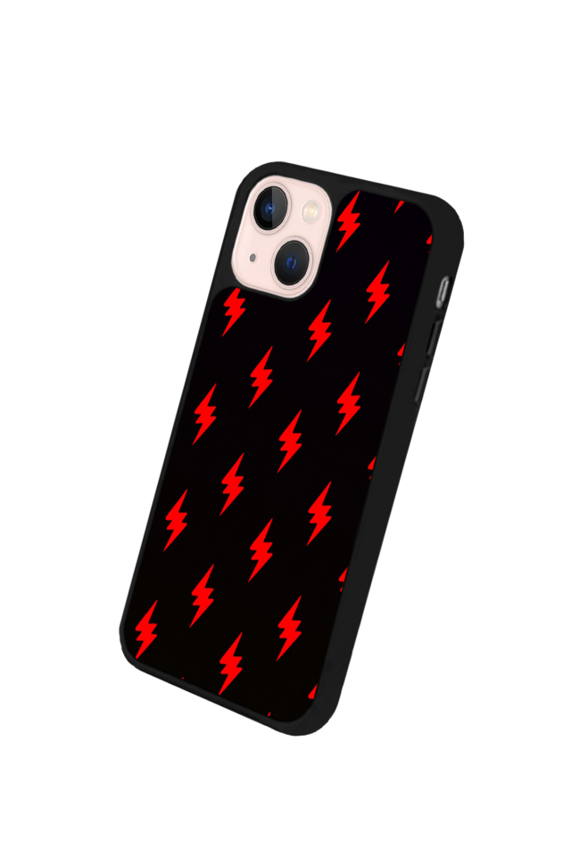 iPhone 13/14 Uyumlu Simsek Tasarımlı Glossy Premium Kılıf