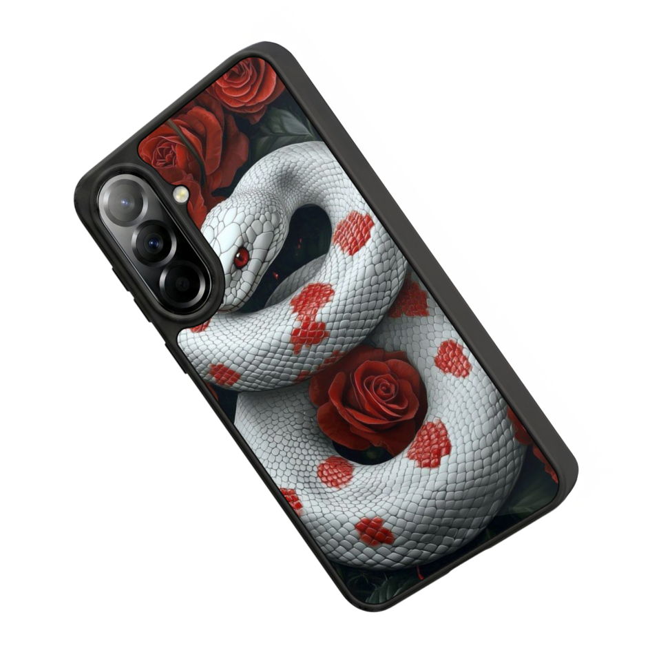 Samsung Galaxy A37 Uyumlu Yılan Tasarımlı Glossy Premium Kılıf