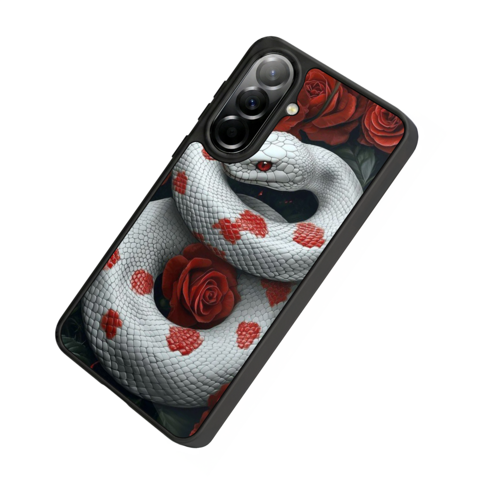 Samsung Galaxy A37 Uyumlu Yılan Tasarımlı Glossy Premium Kılıf