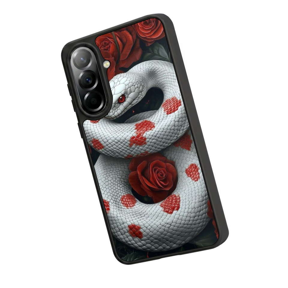 Samsung Galaxy A37 Uyumlu Yılan Tasarımlı Glossy Premium Kılıf