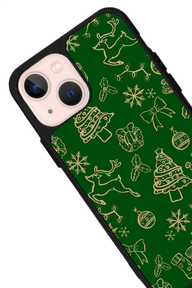 iPhone 15 Uyumlu Yilbasi Christmas Tasarımlı Glossy Premium Kılıf