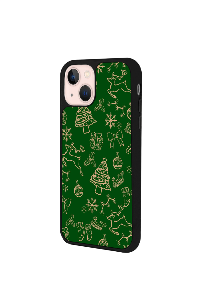 iPhone 15 Uyumlu Yilbasi Christmas Tasarımlı Glossy Premium Kılıf