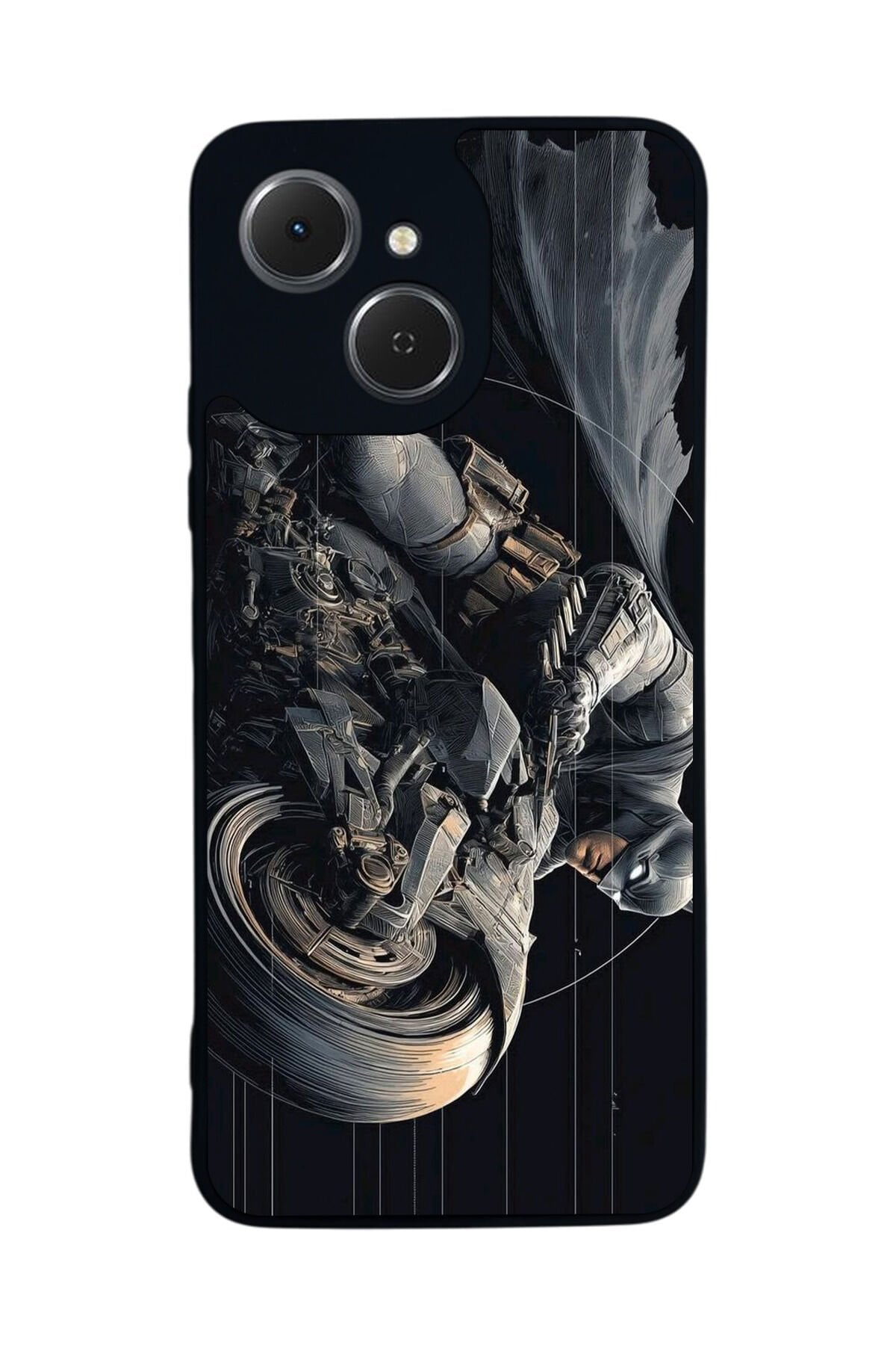 Tecno Spark 40C Uyumlu Batman Tasarımlı Glossy Premium Kılıf