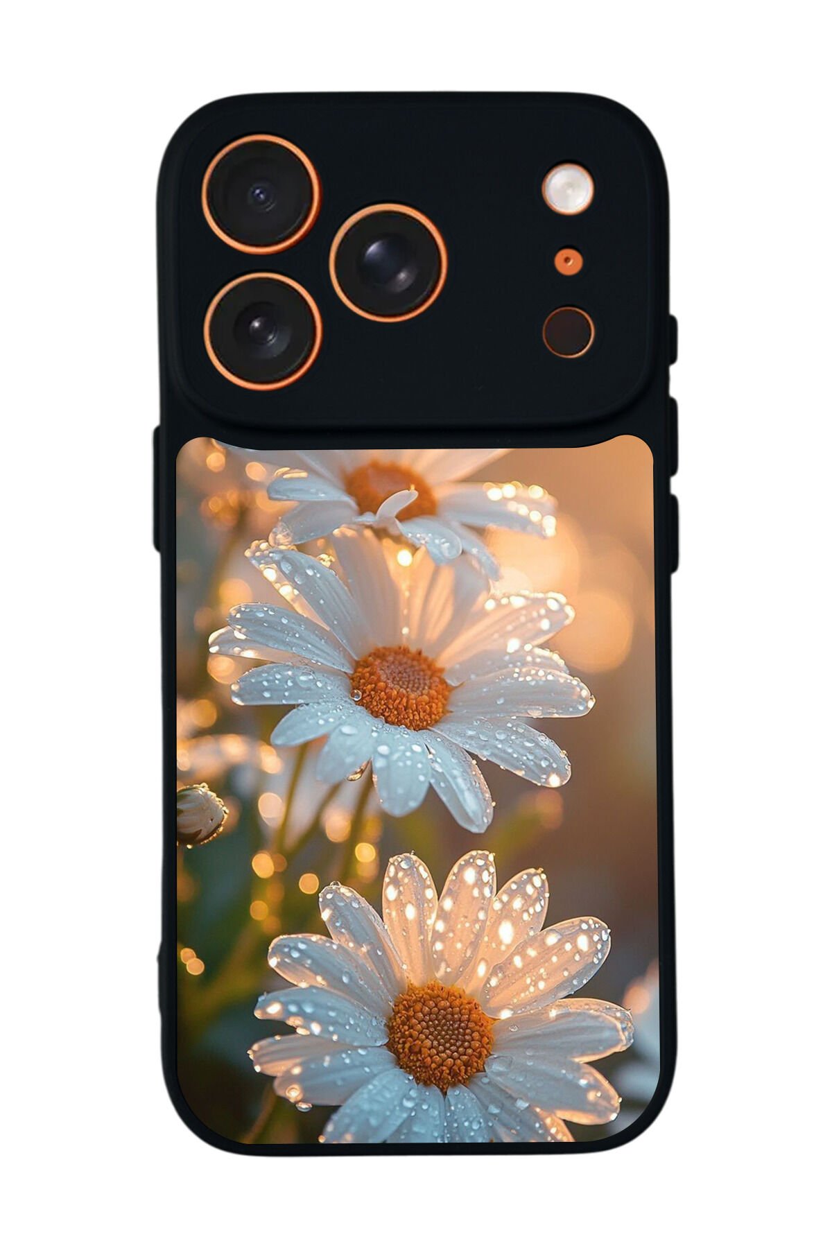 iPhone 17 Pro Uyumlu Cicek Tasarımlı Glossy Premium Kılıf