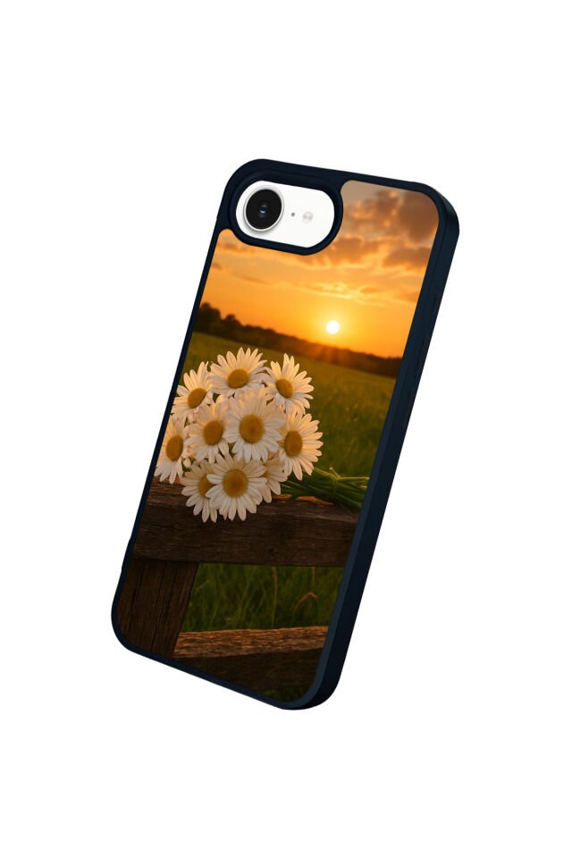iPhone 16E Uyumlu Cicek Tasarımlı Glossy Premium Kılıf